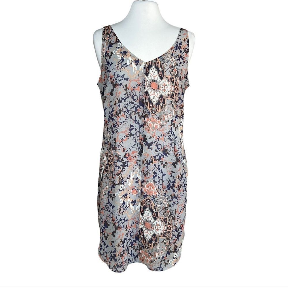 Cabi Flowy Chiffon Abstract Print Fresco Slipdres… - image 2